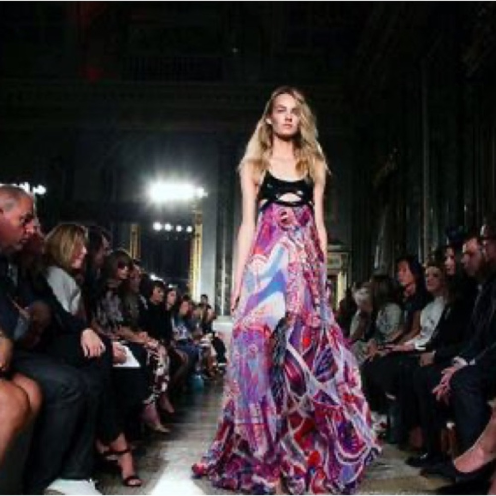Emilio Pucci Runway Silk Maxi Dress